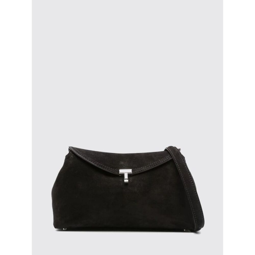 Toteme Women Toteme T-Lock Suede Shoulder Bag With Turn-Lock Closure